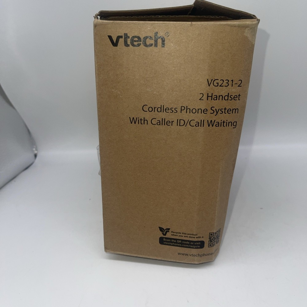 VTech VG231-2 Cordless Phone with Full Duplex Speakerphone & ECO Mode | AR