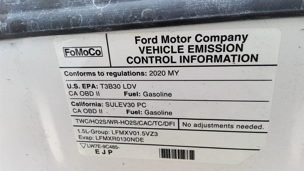 2020 Ford Fusion Air Shutter