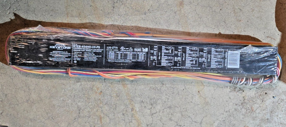 KEYSTONE KTEB-454HO-UV-PS ELECTRONIC BALLAST PROGRAM START, NORMAL LIGHT OUPUT