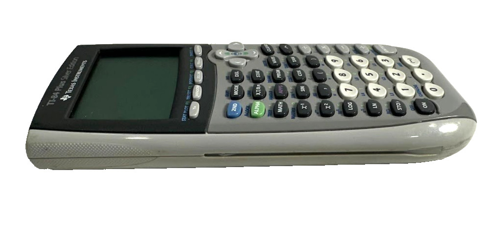 Texas Instruments TI-84 Plus Silver Edition Grey Graphing Calculator Tested