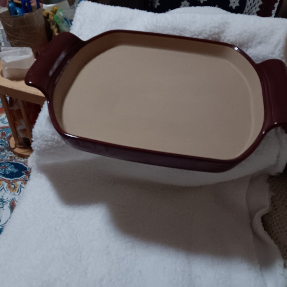 Pampered Chef Stoneware Baking Stone 12x15 Inches