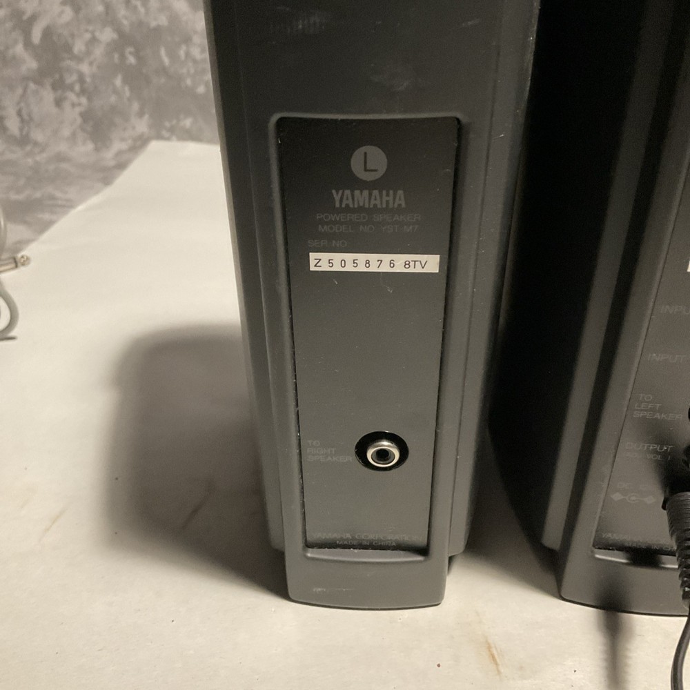 Yamaha Powered Computer Speakers YST-M 7 Tested- Works 8” Height