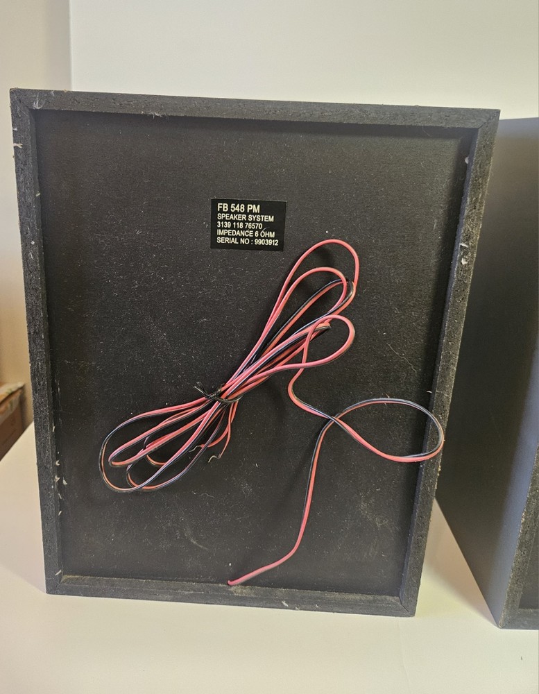 Phillips Magnavox FB 538 PM Speaker System-Pair Tested