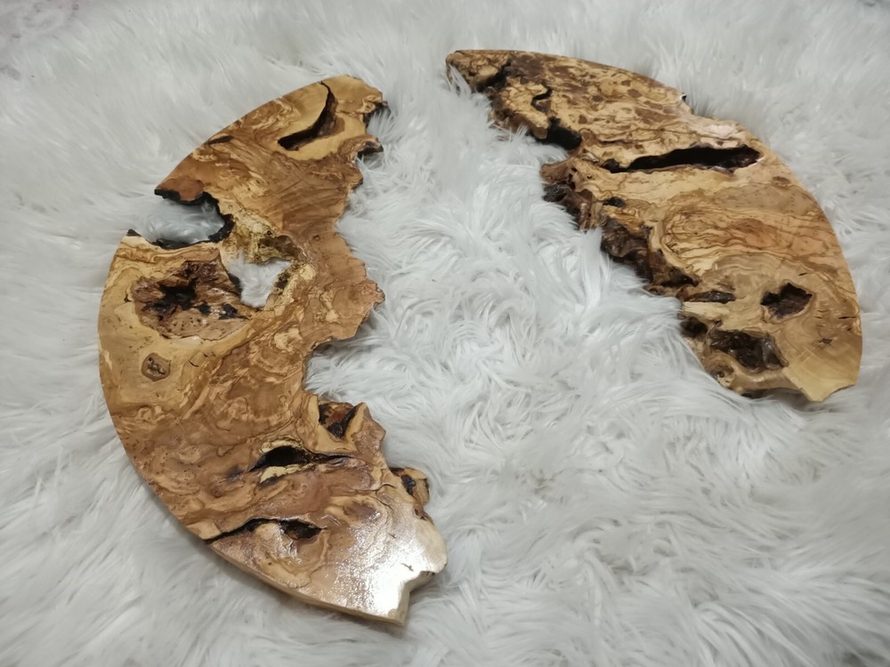 Round Olive 16" Slabs for Epoxy River Projects Barstools Cutting Boards