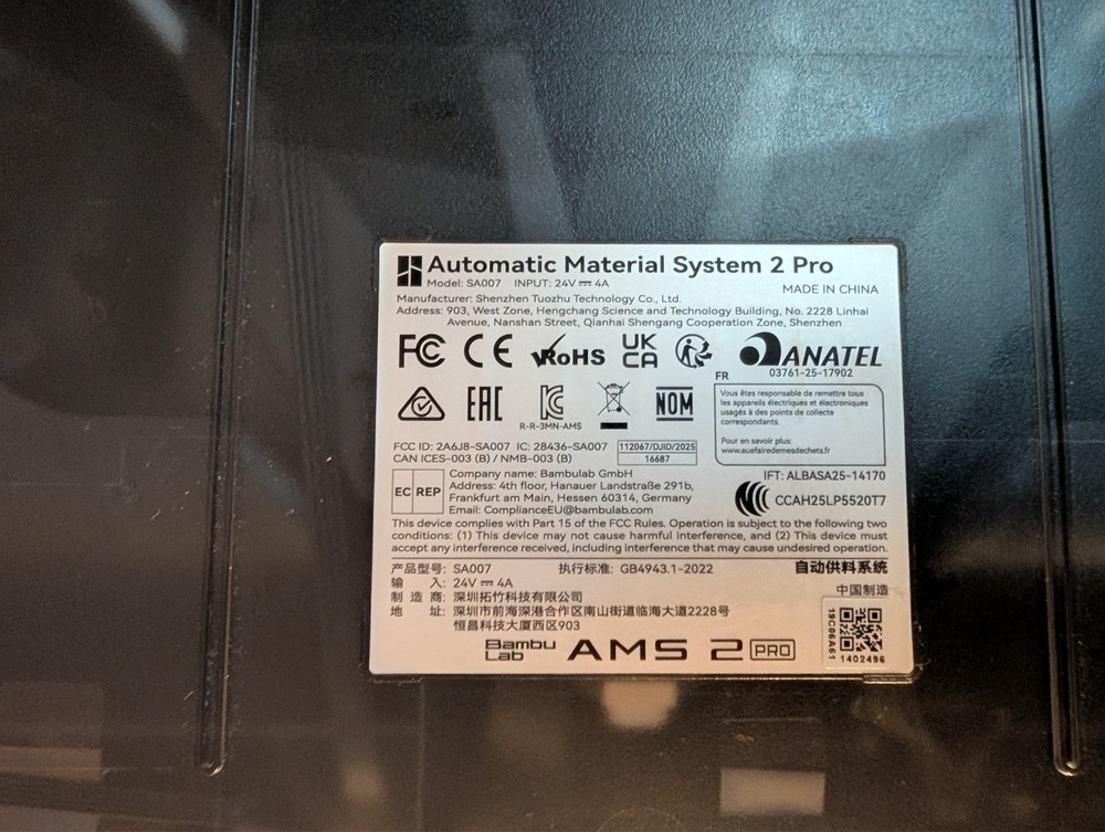 Bambu Lab AMS 2 Pro Automatic Material System - Free Shiping to USA