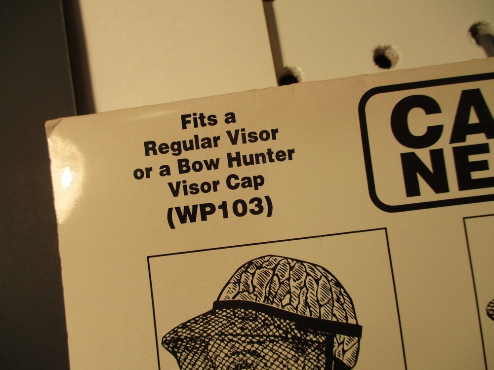 CAP "N" WRAP NET ACCESSORY FULL FACE GREEN CAMO NET FOR CAP OR VISOR HUNTING
