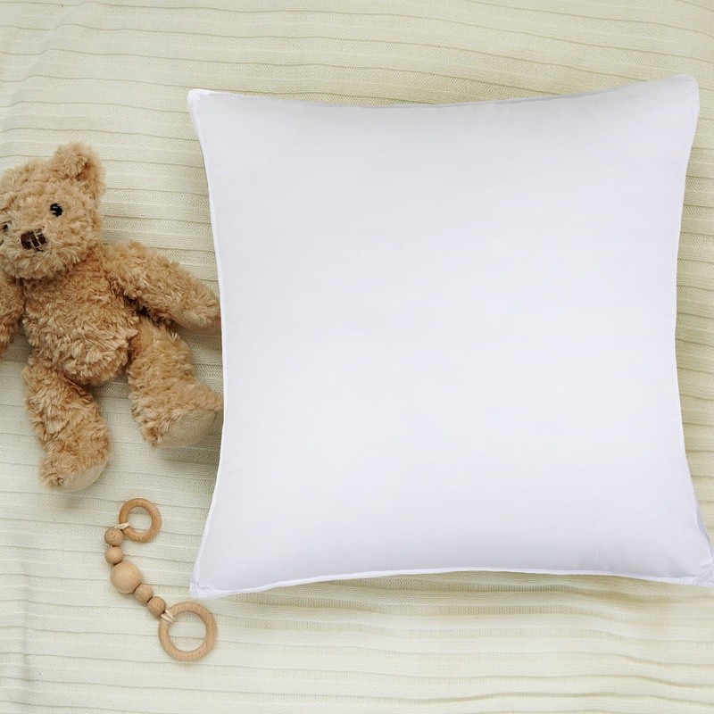 Solid Microfiber Medium Density Pillow Set of 4 Sleep Comfort Head Neck Support