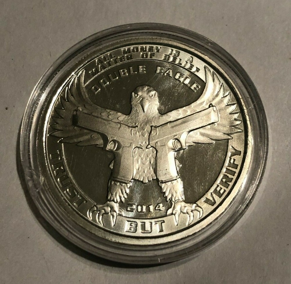2014 1 oz Silver Double Eagle Fair Trade Silver Token Daniel Carr