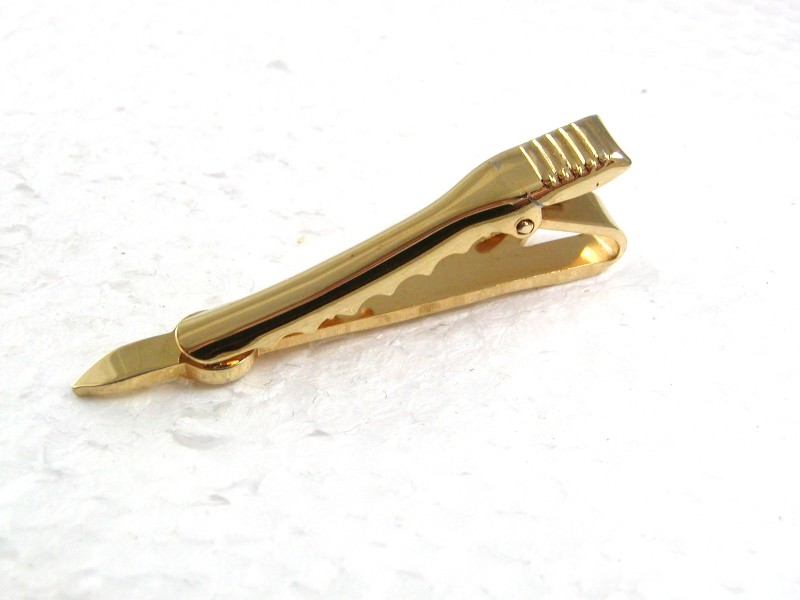 Goldtone Ski Tie Clasp 72117
