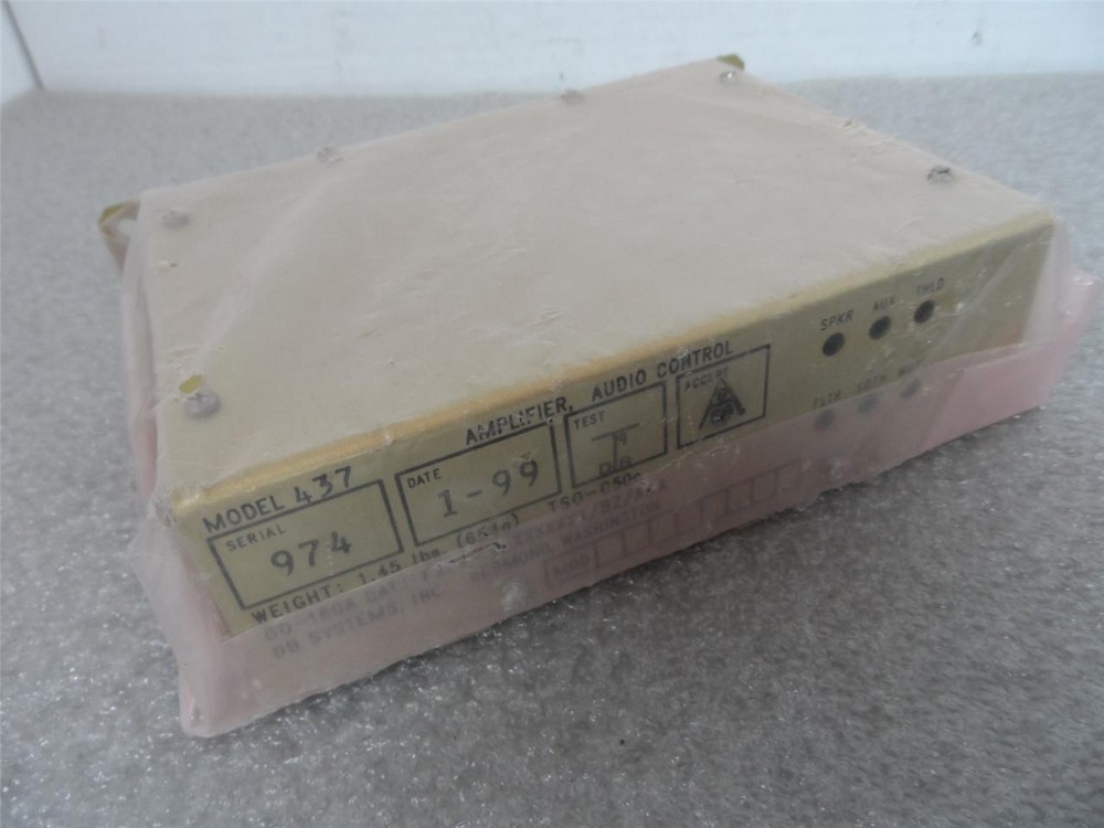 DB Systems Model 437 Amplifier Audio Control NAT New