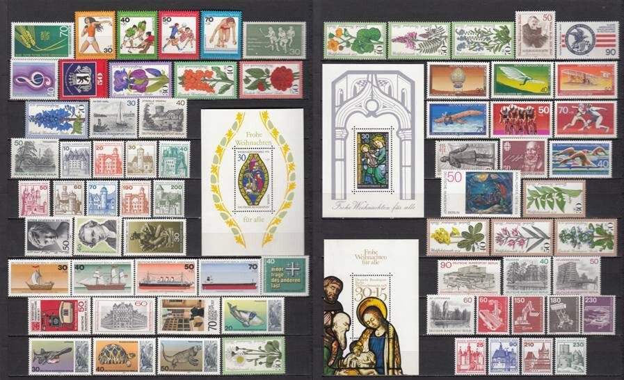 Germany BERLIN 1976-1978 - complete year sets - MNH (m5)