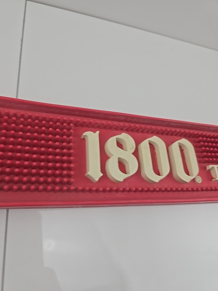 1800 Tequila Bar Drip Mat 23" Party Red