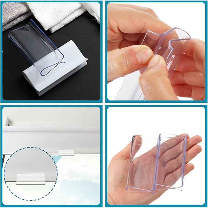 Roller Shade Grips 6 Pack Durable Plastic Window Blind Accessories Easy Install