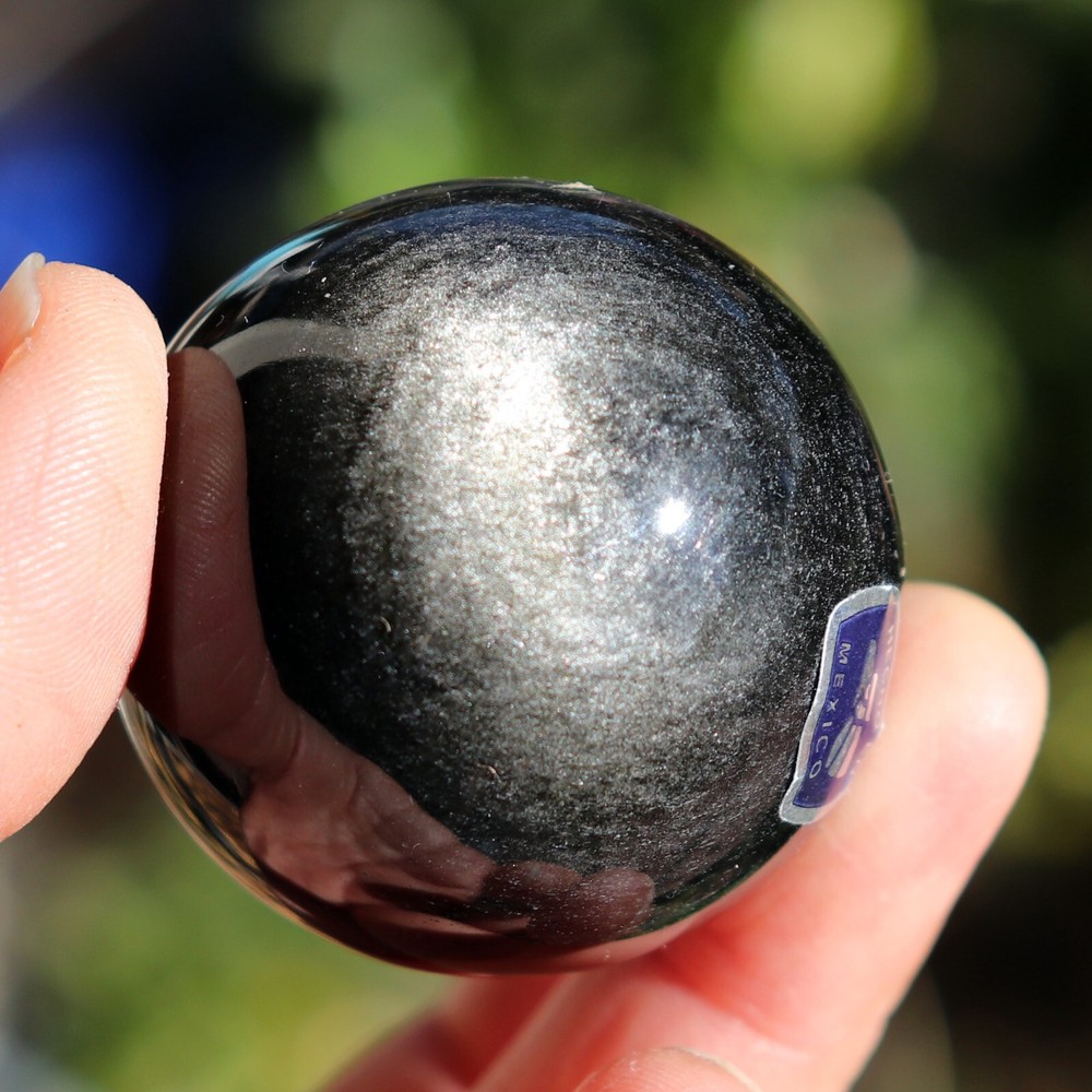 Gold Sheen Obsidian Sphere, Approximately 39 mm (OBS41)