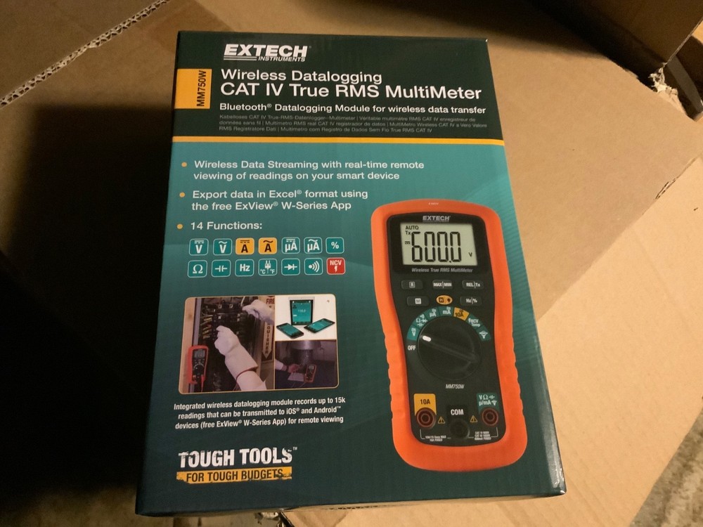 Extech MM750W   Wireless Datalogging CAT IV True RMS Multimeter