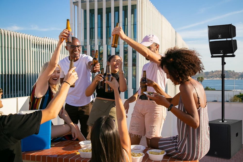 PRORECK CLUB 6000 Line Array Speaker DJ System 15'' Bluetooth Subwoofer 6000W