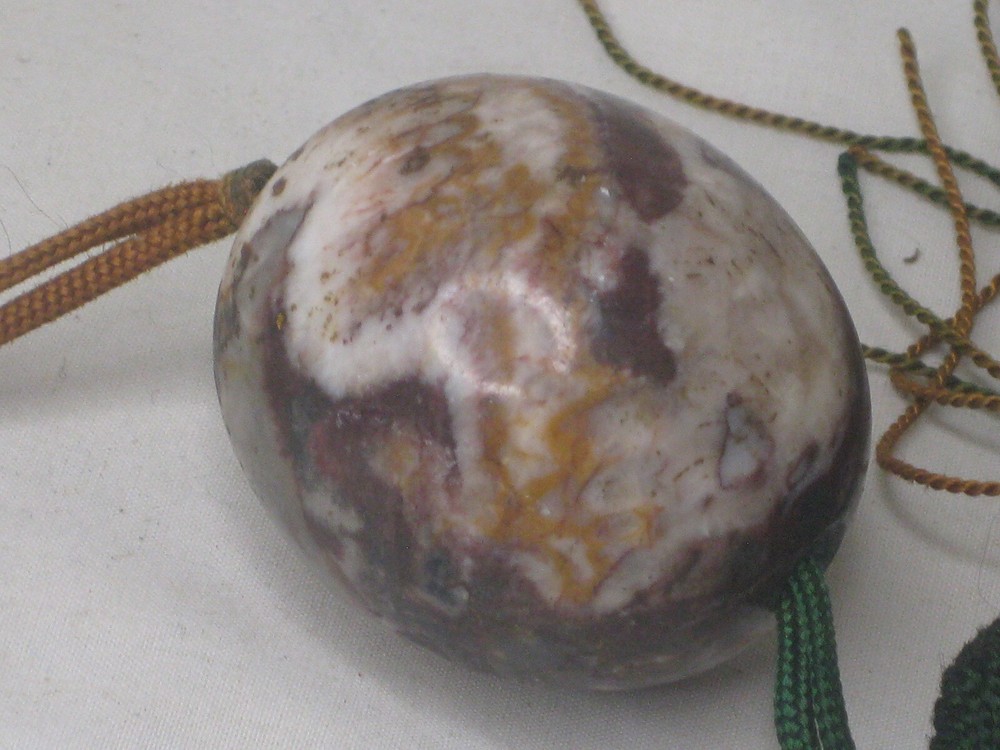 unique vintage polished stone gemstone natural detailed pull tassel