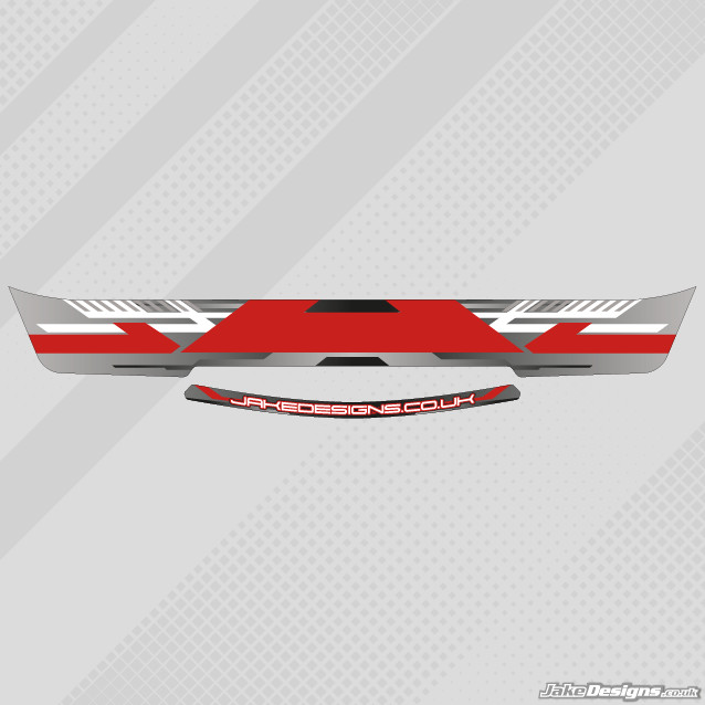 REDSPEED STYLE HELMET VISOR STICKERS - STRIPS - KARTING