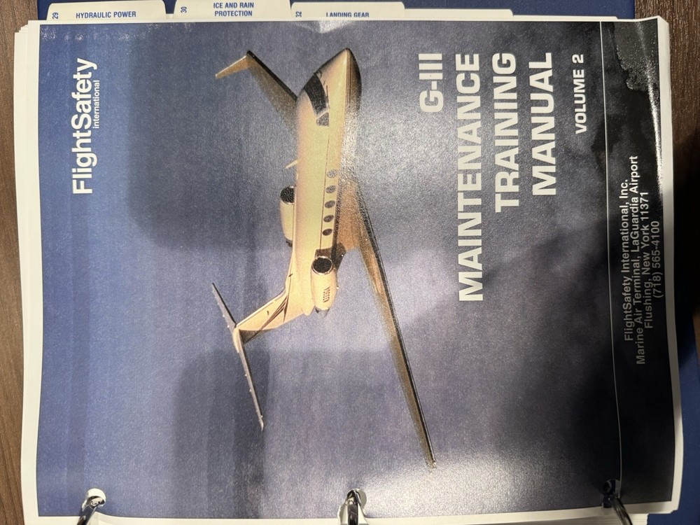 Gulfstream 3 Maintenance Training Manuals￼