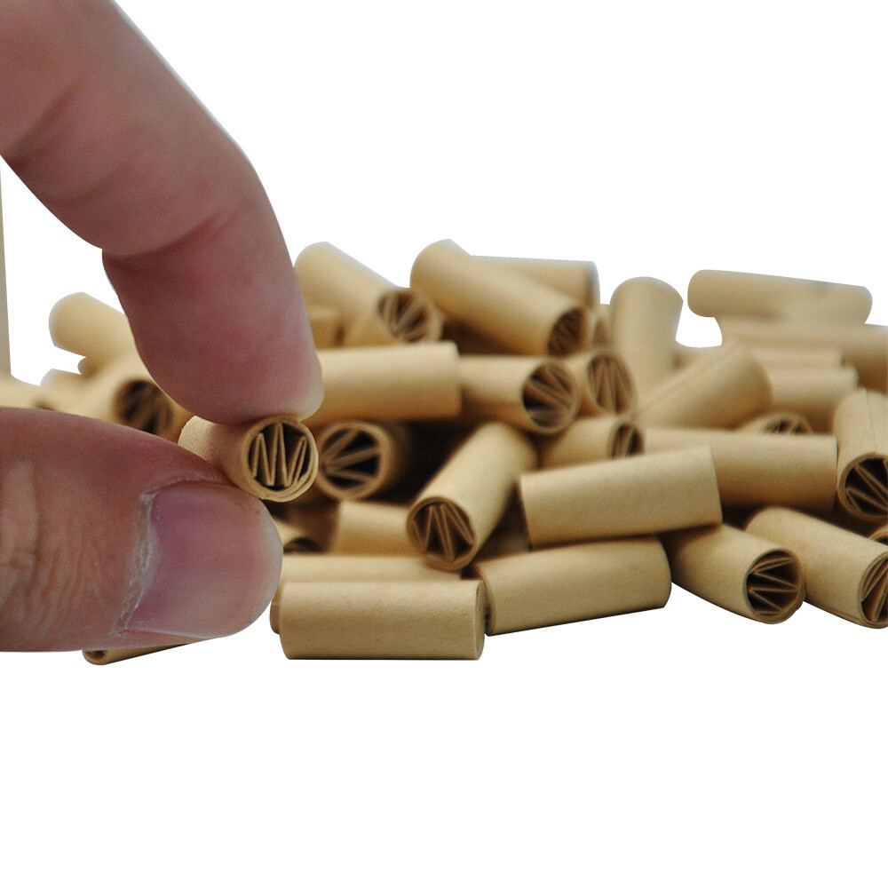 120x/box Pre Rolled Natural Unrefined Cigarette Filter Rolling Paper Tips 7mm