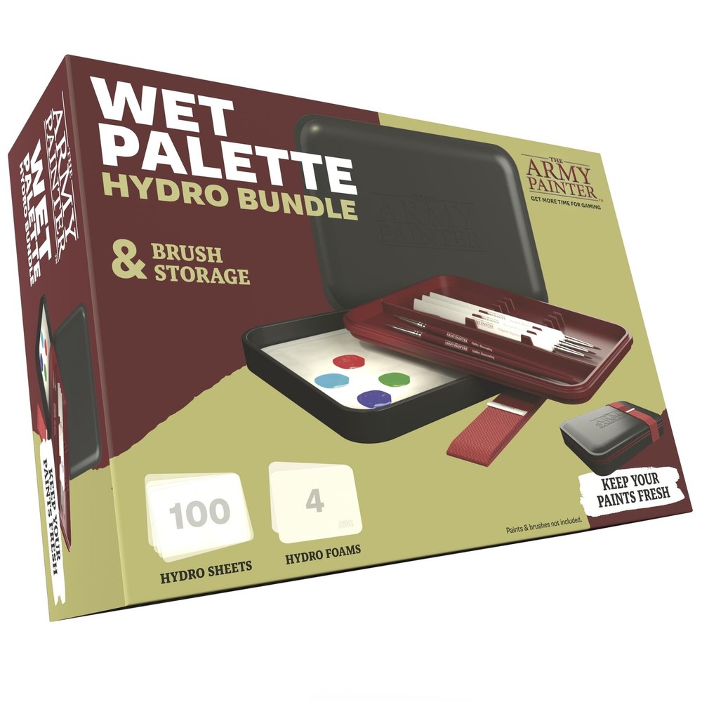 The Army Painter Hydropack 7.9" x 3.9" x 2", Wet Palette & Hydro Pack Bundle
