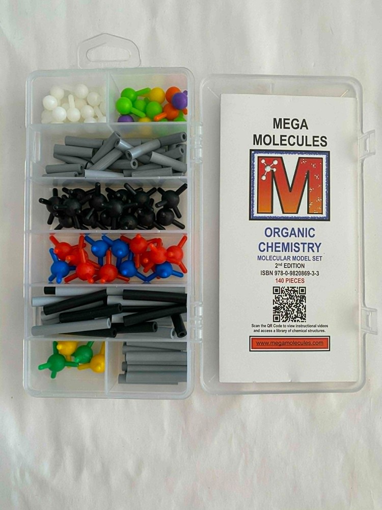 Organic Chemistry Molecular Model Set 2nd Edition ( 140 pcs ) Mega Molecules USA