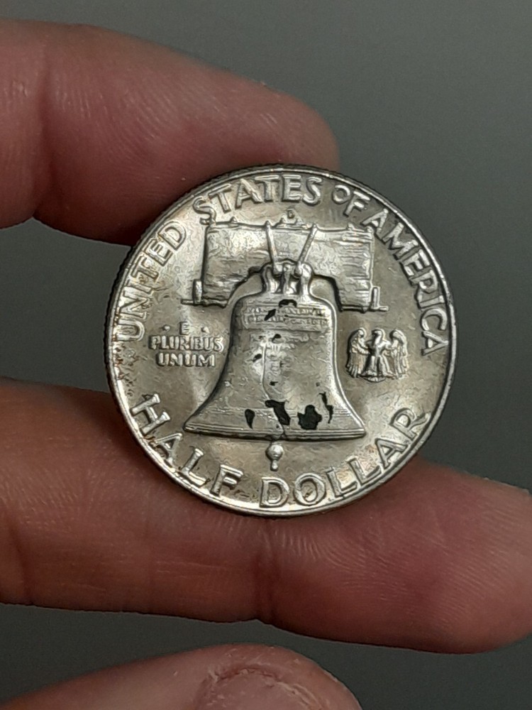 1962- D Franklin Half Dollar BU #1