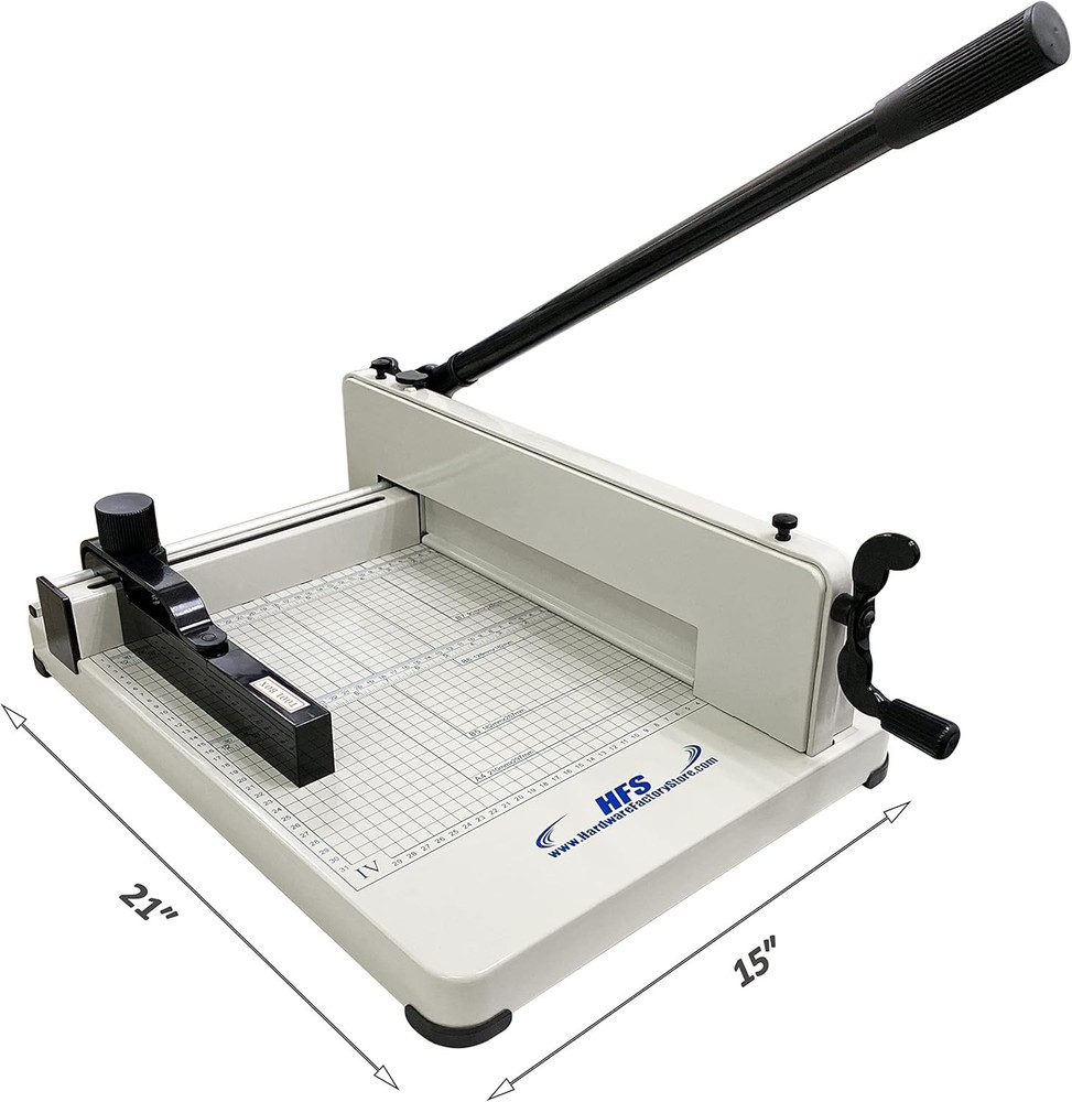 R Heavy Duty Guillotine 400 Sheet Capacity | Solid Steel Construction A4-12''