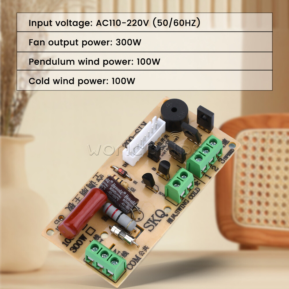 300W Air Conditioning Fan Circuit Board Universal Control Module+Remote Control