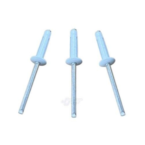 Small Head White 3/16 Exploding Rivets Pop Rivet 25 ct. Tri-Fold Racing