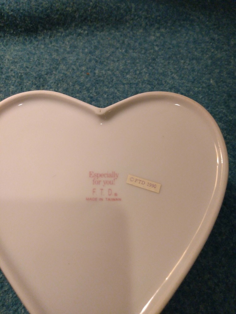 FTD Heart Shaped Ceramic Container