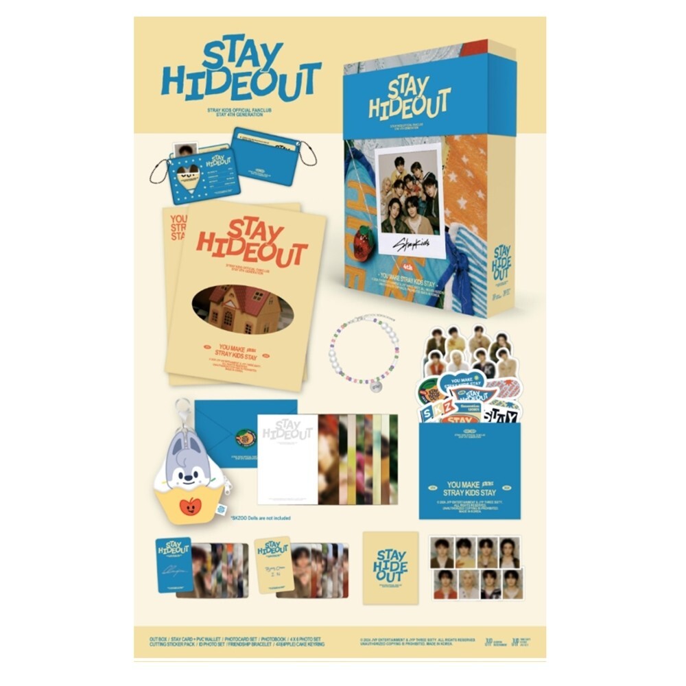 Stray Kids 4rd Membership Welcome Kit Full Set + Express Ship