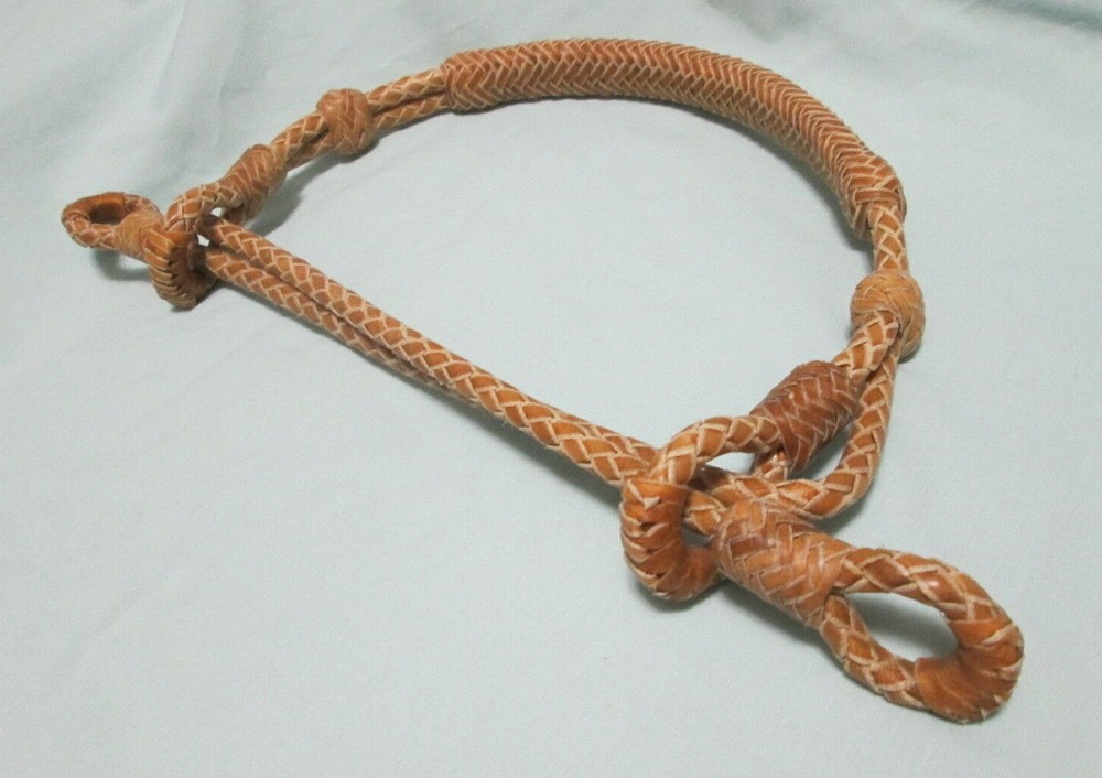 Indian Hackamore -- All Rawhide 2 options: Regular or Large Size