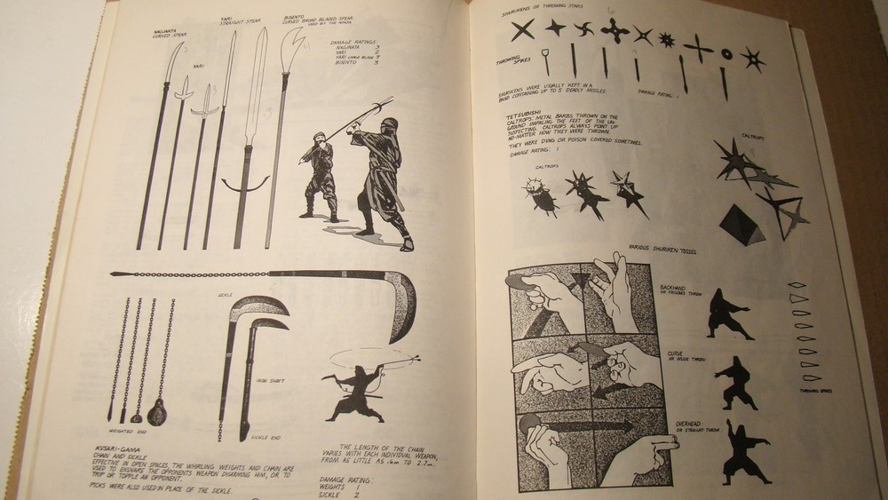 PALLADIUM BOOK - WEAPONS AND ASSASSINS *SOLID COPY* DUNGEONS DRAGONS 1983