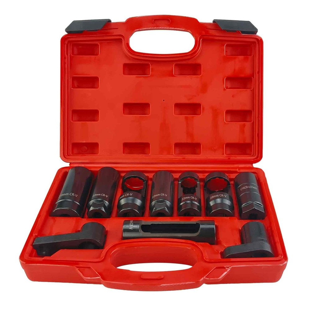 10Pcs O2 Oxygen Sensor and Oil Pressure Sending Unit Removal Socket Tool Set