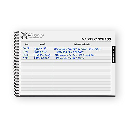 RC Airplane & Quadcopter Flight Log Remote Control Logbook Deluxe Edition