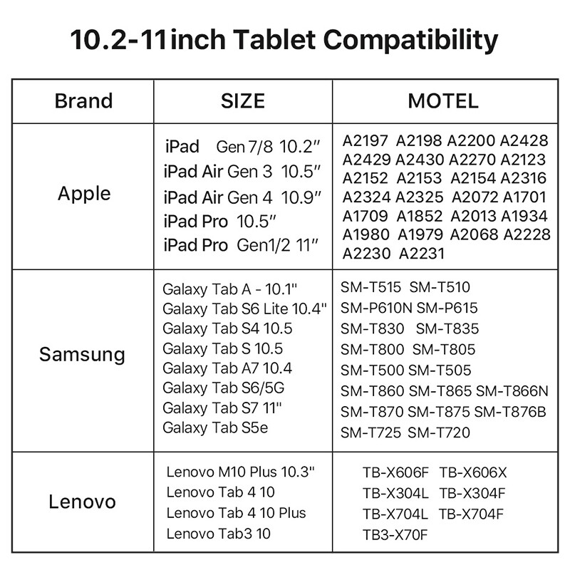 Genuine Leather Tablet Case Multi-Function Bag Fit For iPad Pro 10.5 Samsung