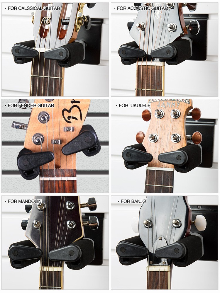 Gravity Guitar Ukulele Hanger Wall Mount Stand Hooks With Self-locking U2