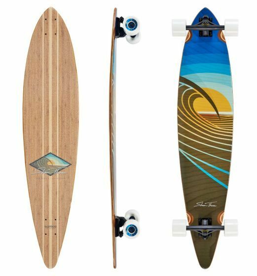 Sunset Peak Pin Tail Longboard (Completed Deck)