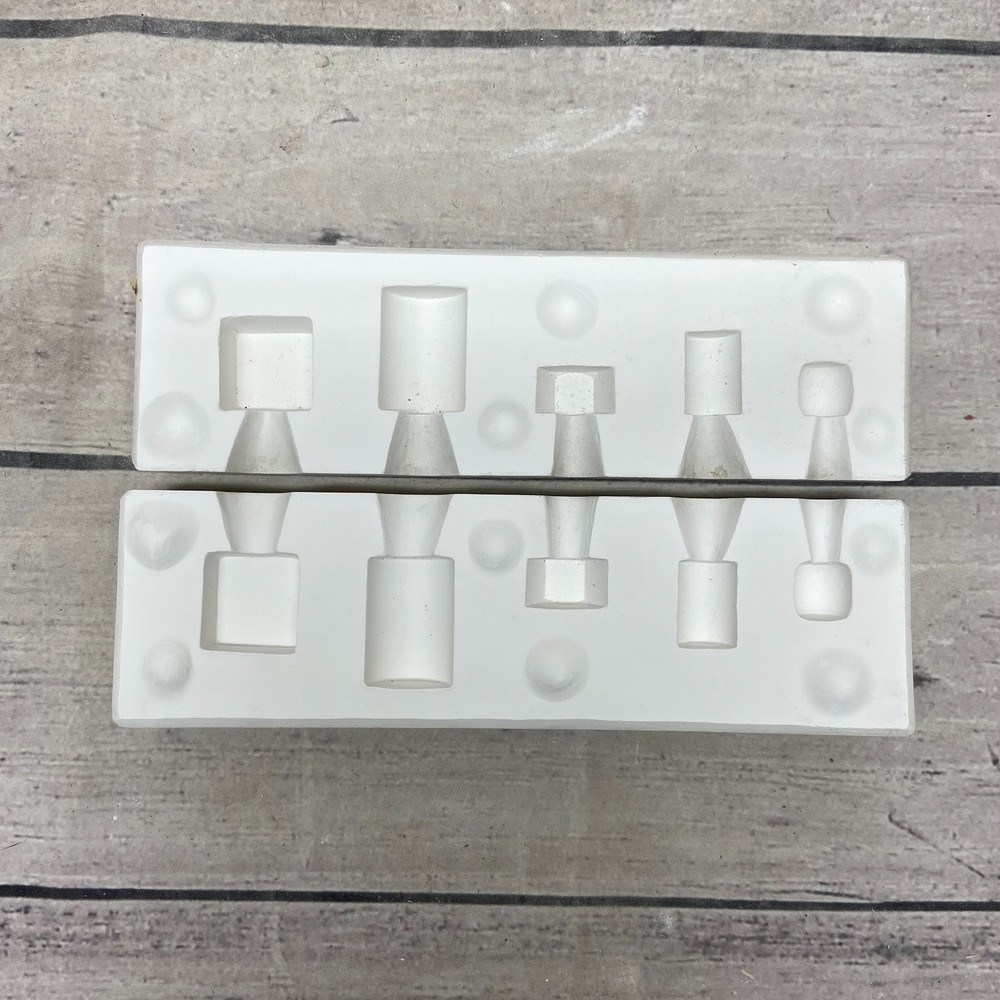 Vintage 1976 Garrard Ceramic Casting Mold Large Beads Macrame #430