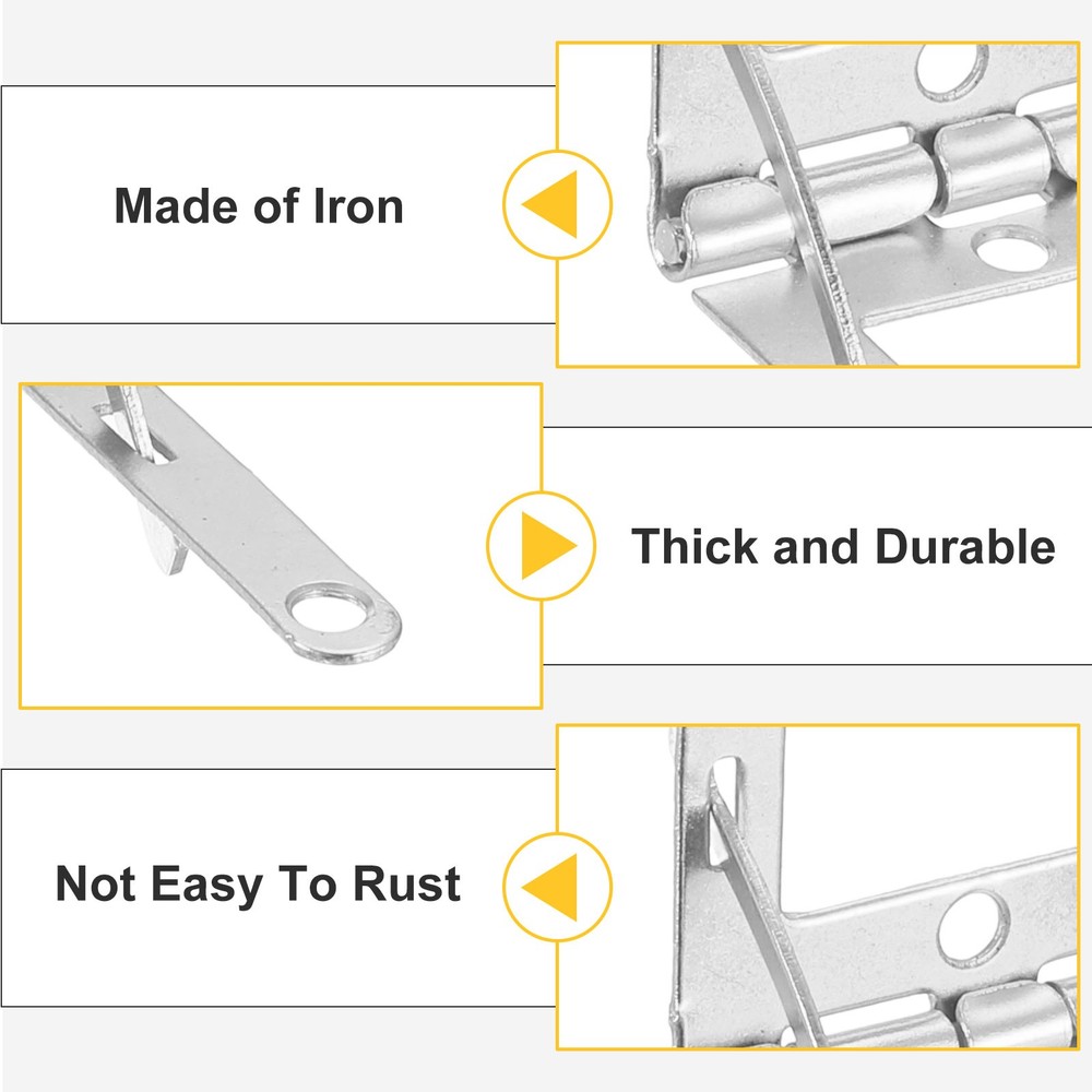 10pcs snap hinge 30x32mm nickel silver for boxes