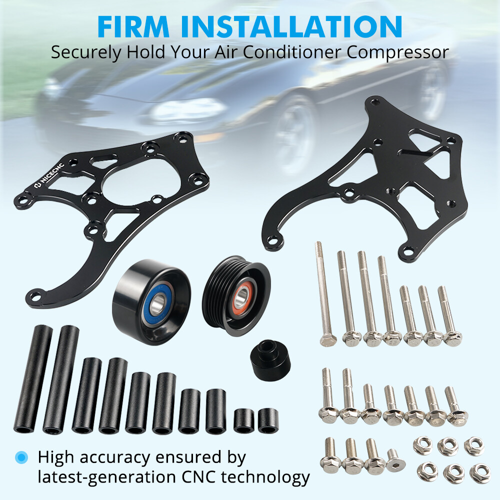 LS 508 AC Compressor Bracket And Alternator Power Steering Bracket Kit Swap