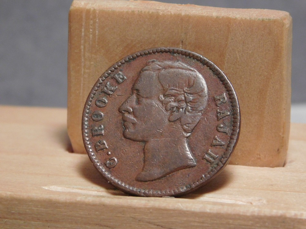 Sarawak half penny 1870