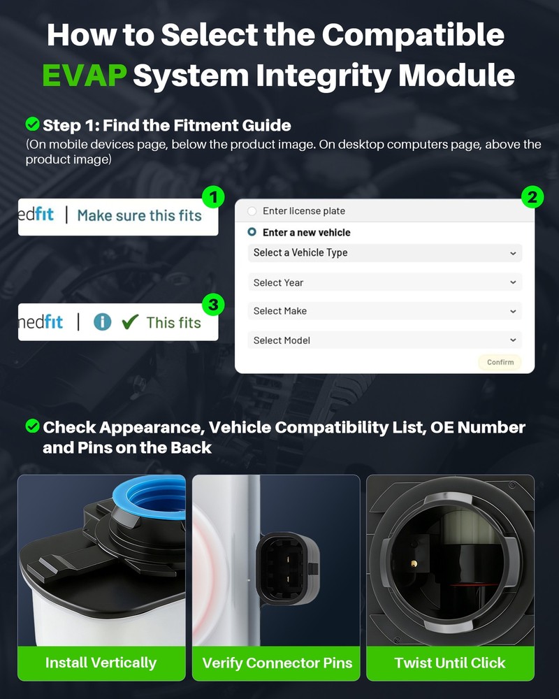 ESIM Evaporate System Integrity Module for 2007–2024 Dodge, Chrysler, Jeep, Ram