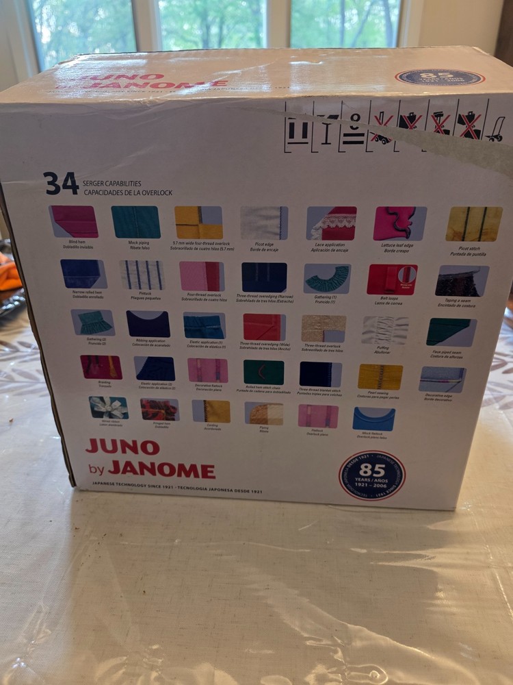 Juno by Janome 3434D Serger sewing machine excellent condition