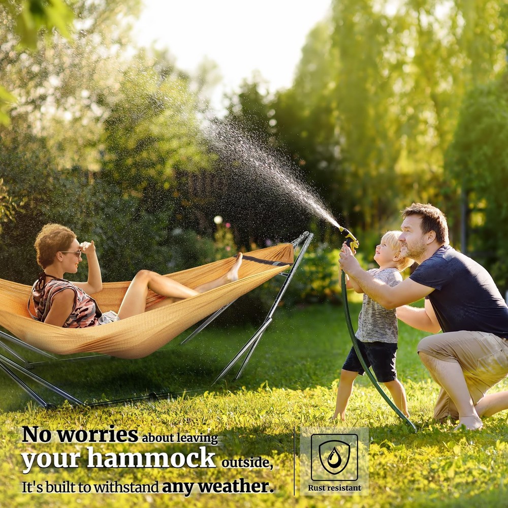Tranquillo Adjustable Portable Hammock with Stand, Collapsible Camping Hammoc...