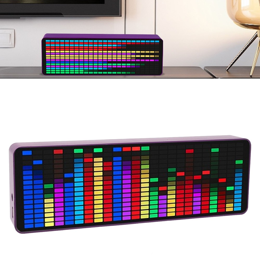 Music Spectrum Display 384 LED 1624 Segment Rhythm Light Level Voice Sensor WT