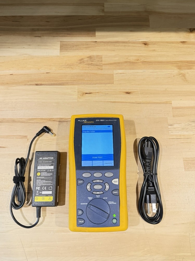FLUKE NETWORKS DTX-1800 MAINFRAME & W/ CHARGER (TESTED)