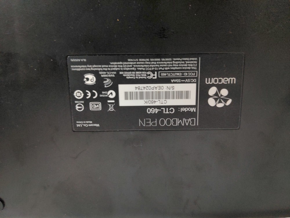 Wacom Bamboo CTH-460 USB Drawing Tablet **NO PEN** a8