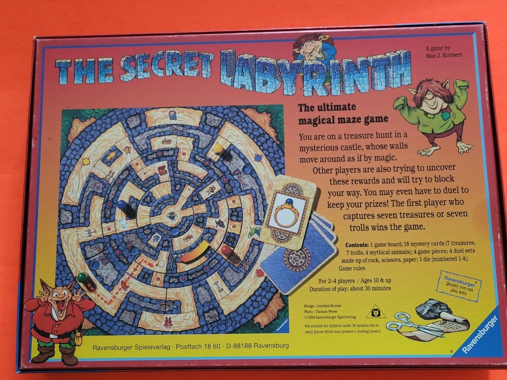 Ravensburger Secret Labyrinth Board Game SEE BELOW